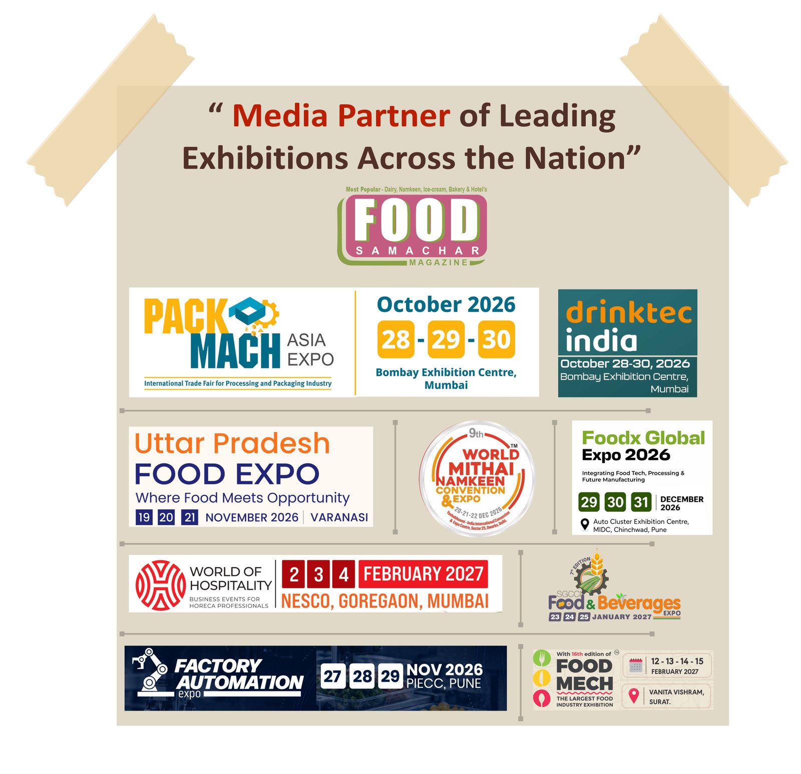 Upcoming Food Industry Exhibitions