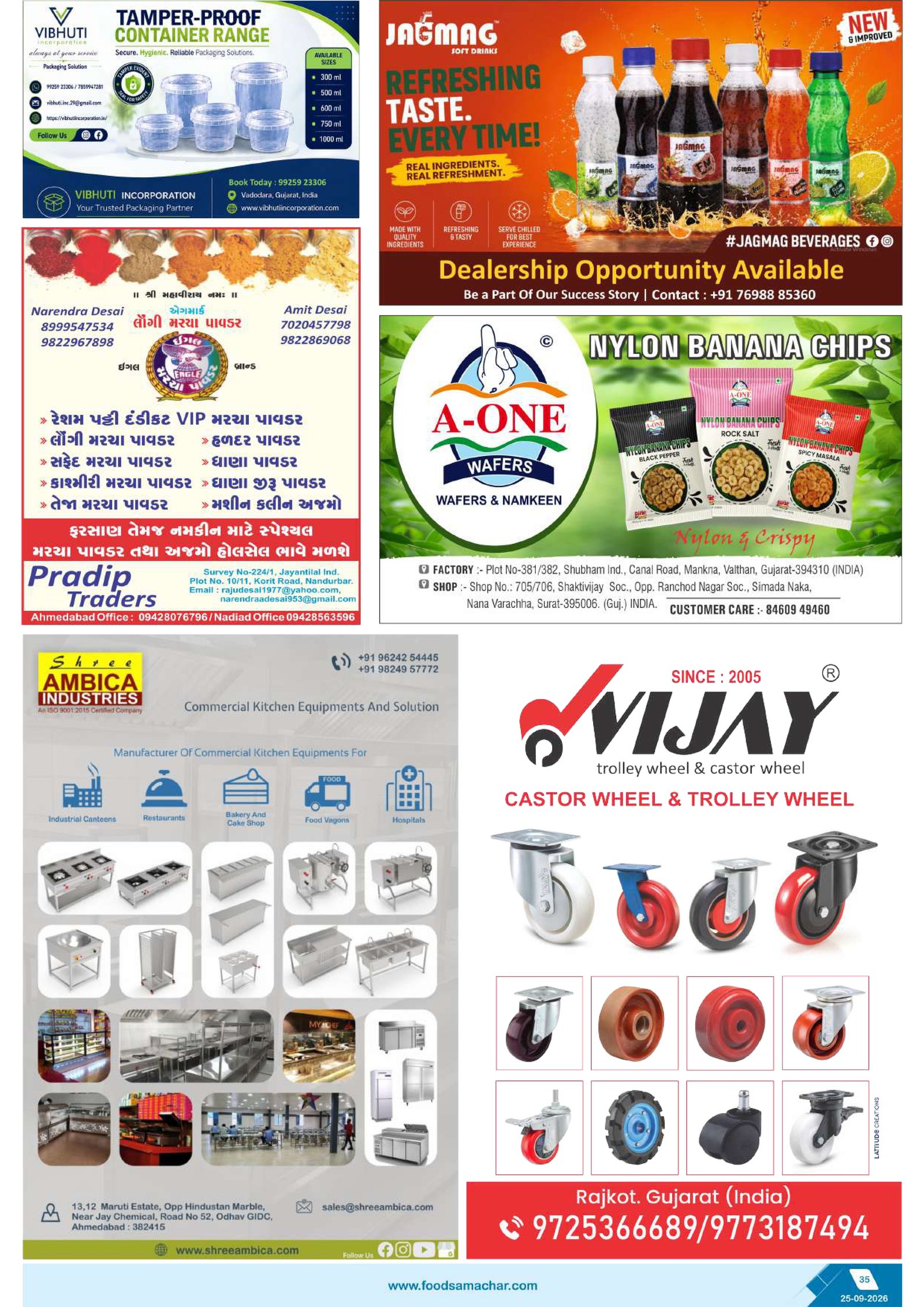 Food Samachar magazine page 34 thumbnail
